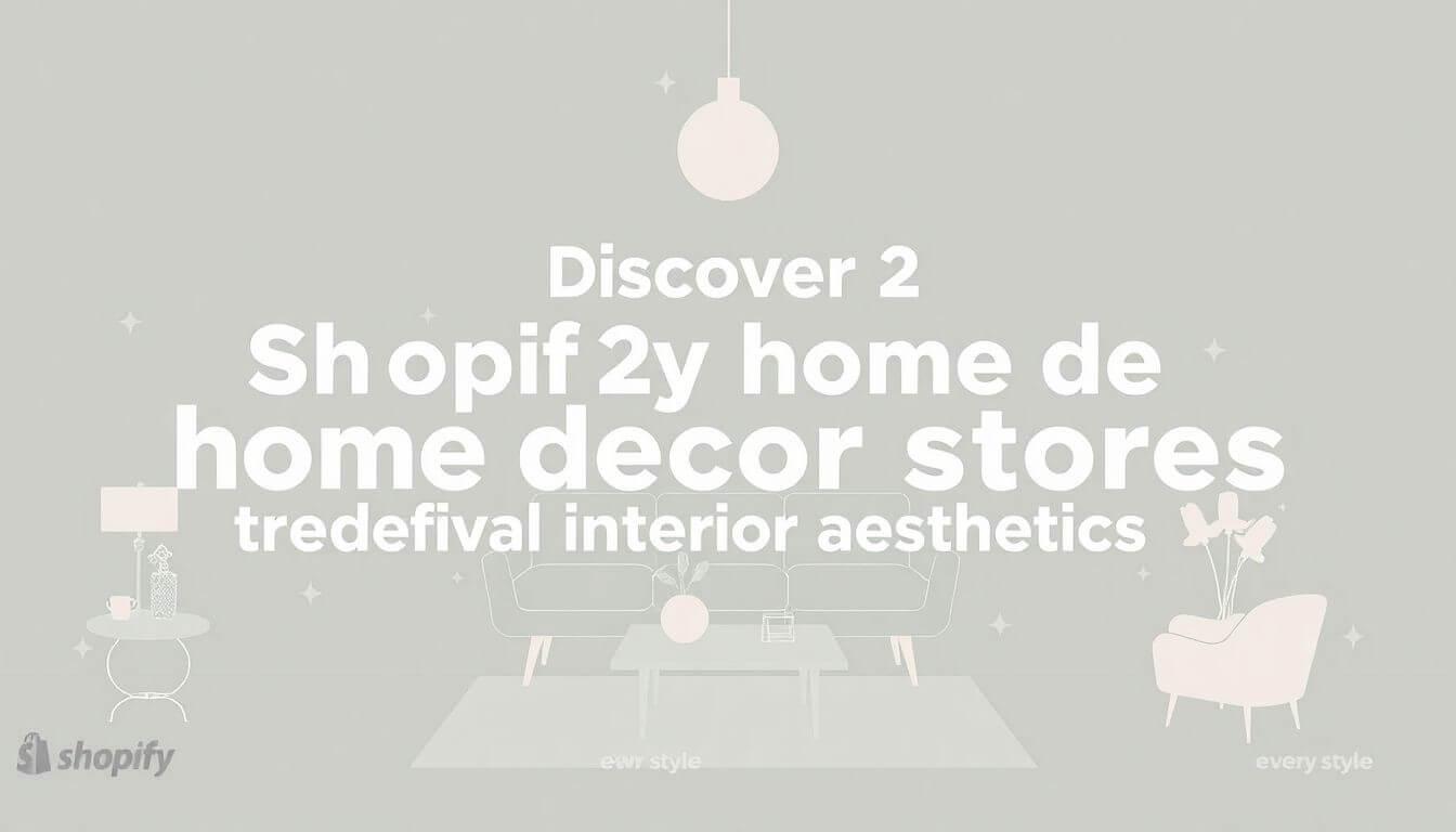 20 Shopify Home Decor Stores That Redefine Interior Aesthetics