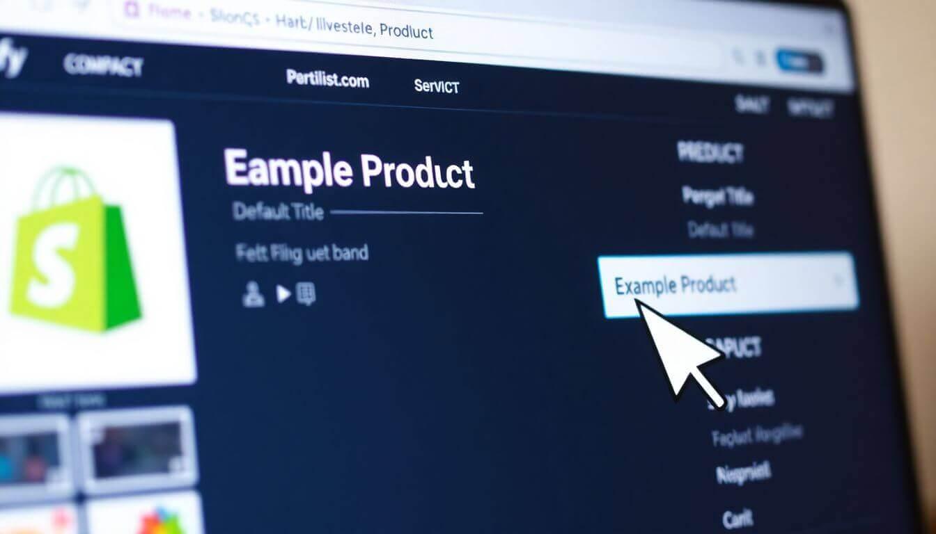 How To Remove The Default 'Example Product' Title In Shopify