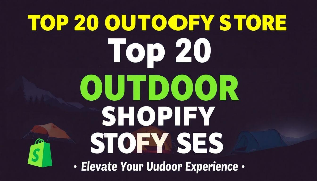 Top 20 Shopify Stores For Outdoor And Camping Equipment