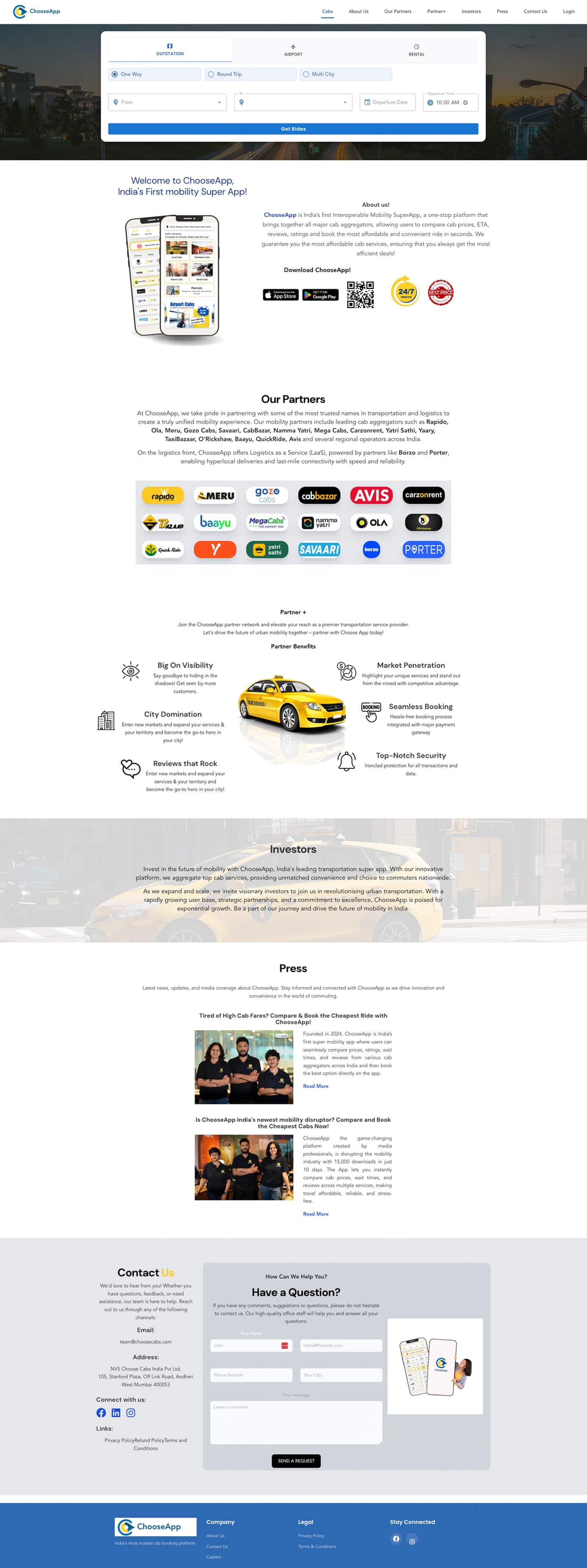 ChooseApp website showcase
