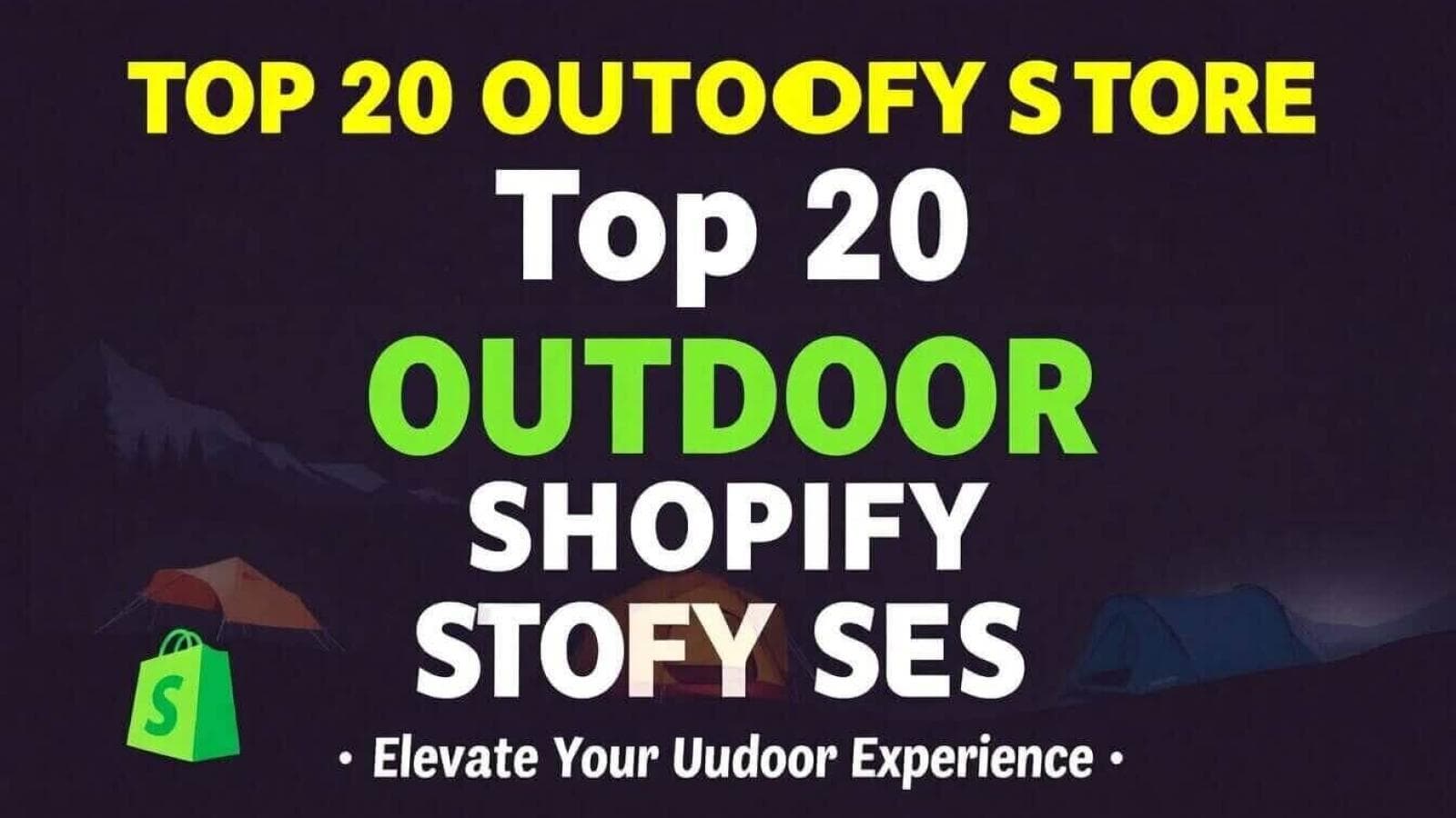 Top 20 Shopify Stores For Outdoor And Camping Equipment