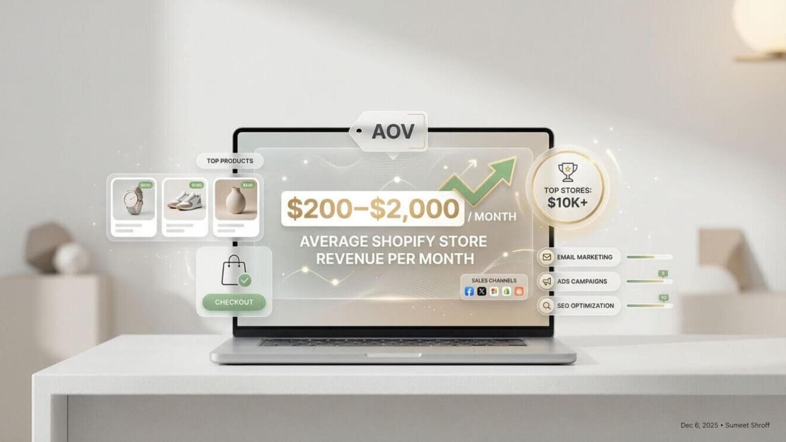 How Much Does the Average Shopify Store Make Per Month?