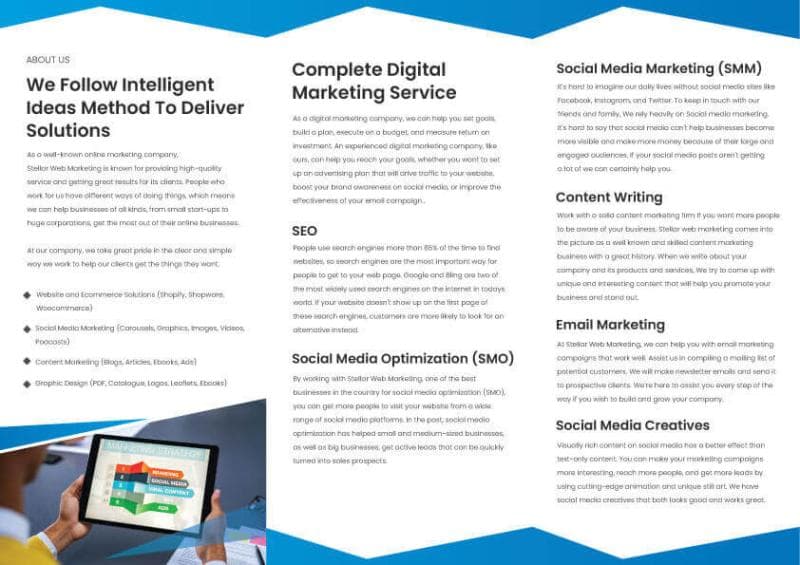 Elite Brochure showcase