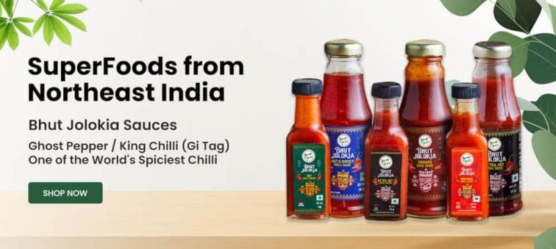 Bhut Jolokia Sauces showcase
