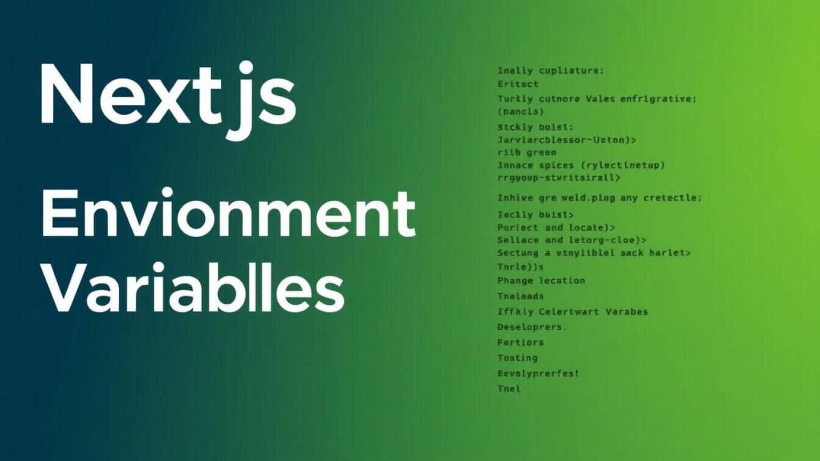 Environment Variables In Next.js- A Complete Setup Guide