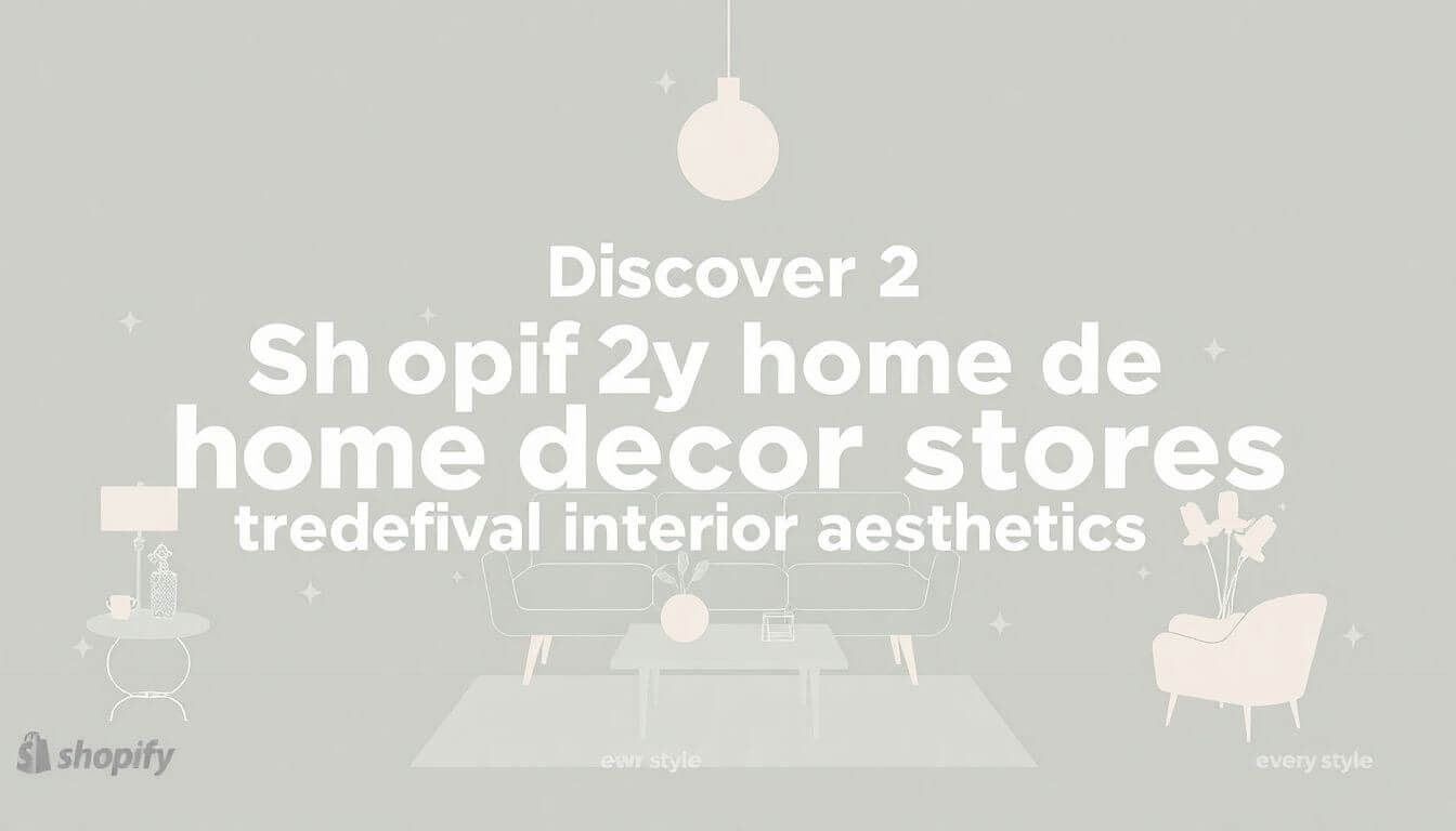 20 Shopify Home Decor Stores That Redefine Interior Aesthetics