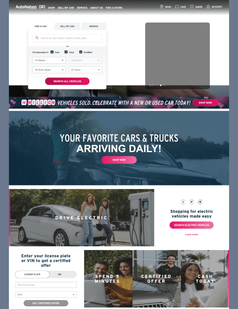 AutoNation -Buy Car Selling Car Design Inspiration 