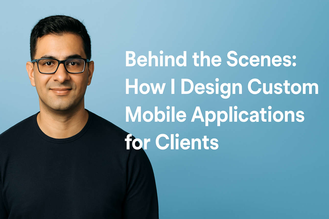 Behind the Scenes - How I Design Custom Mobile Applications for Clients