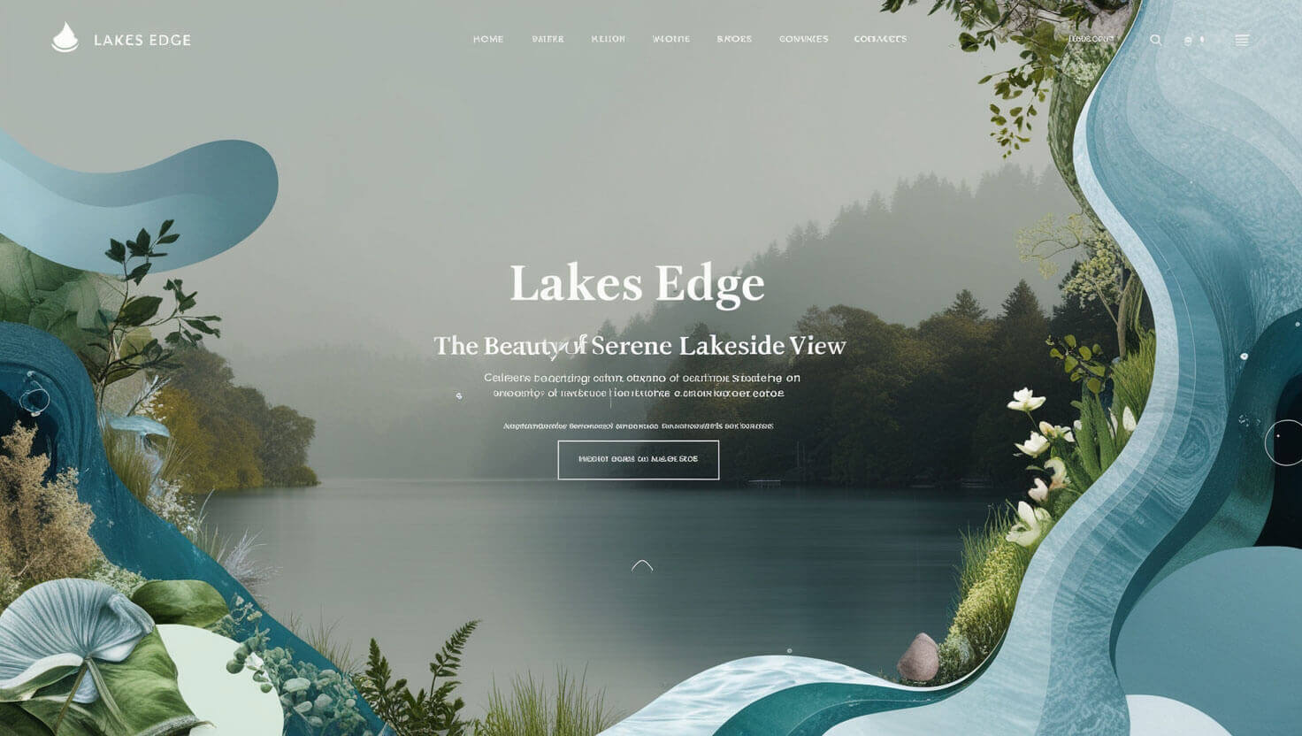 Design Inspiration - Lakes Edge Web Design Aesthetics