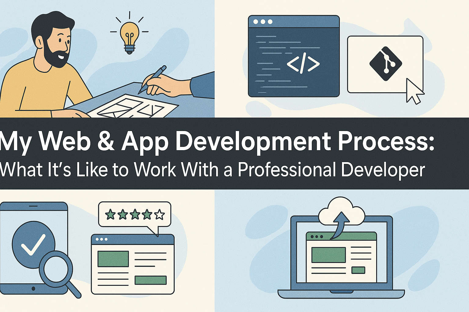 My Web & App Development Process - What Its Like to Work With a Professional Developer
