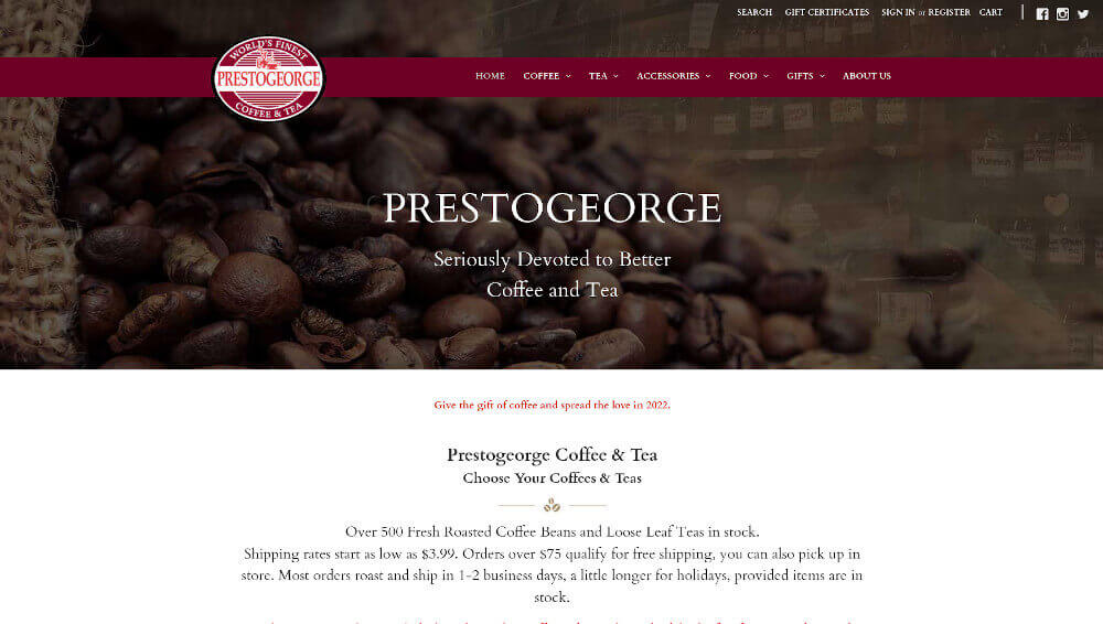 Prestogeorge Coffee & Tea