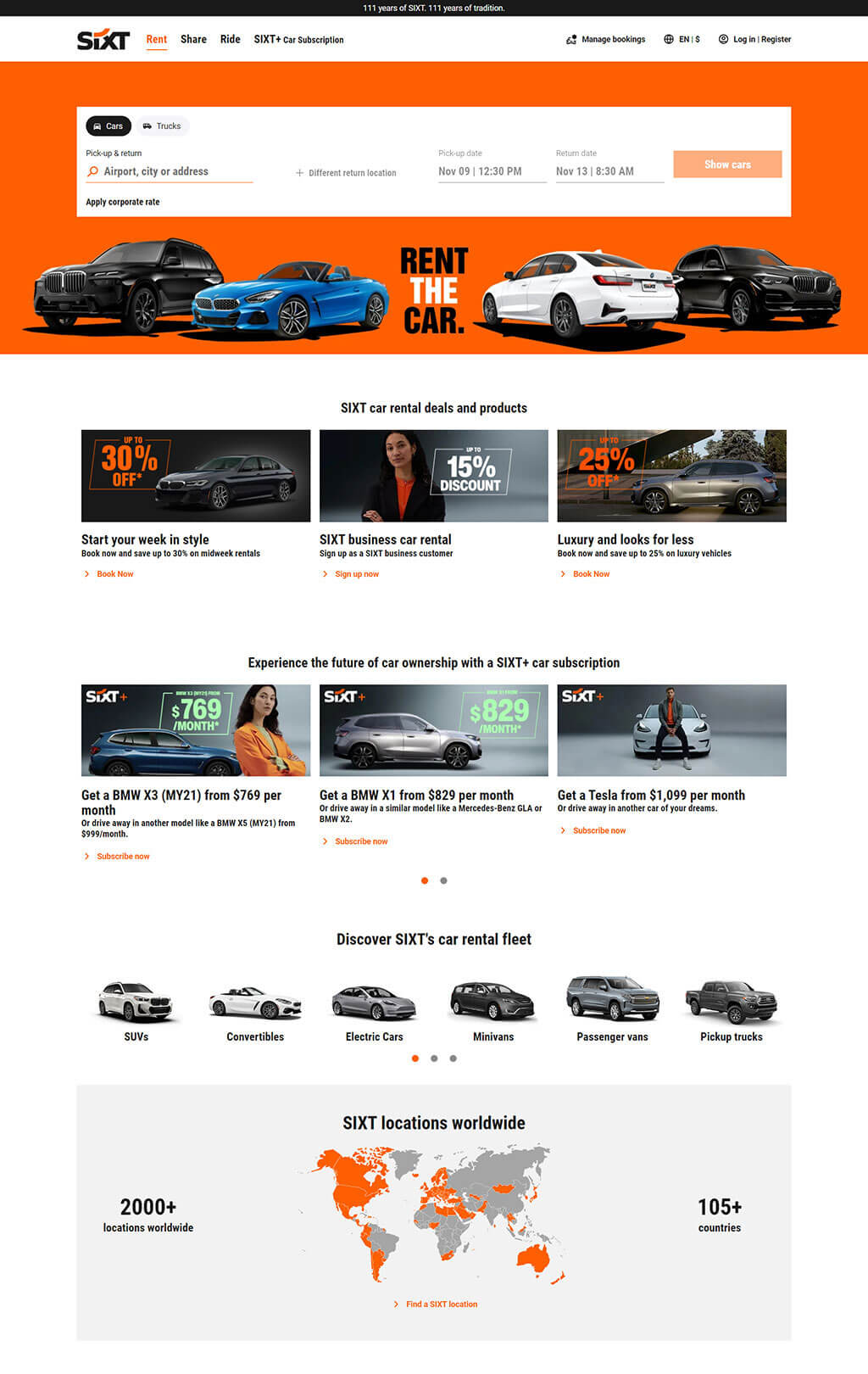 SIXT rent a car