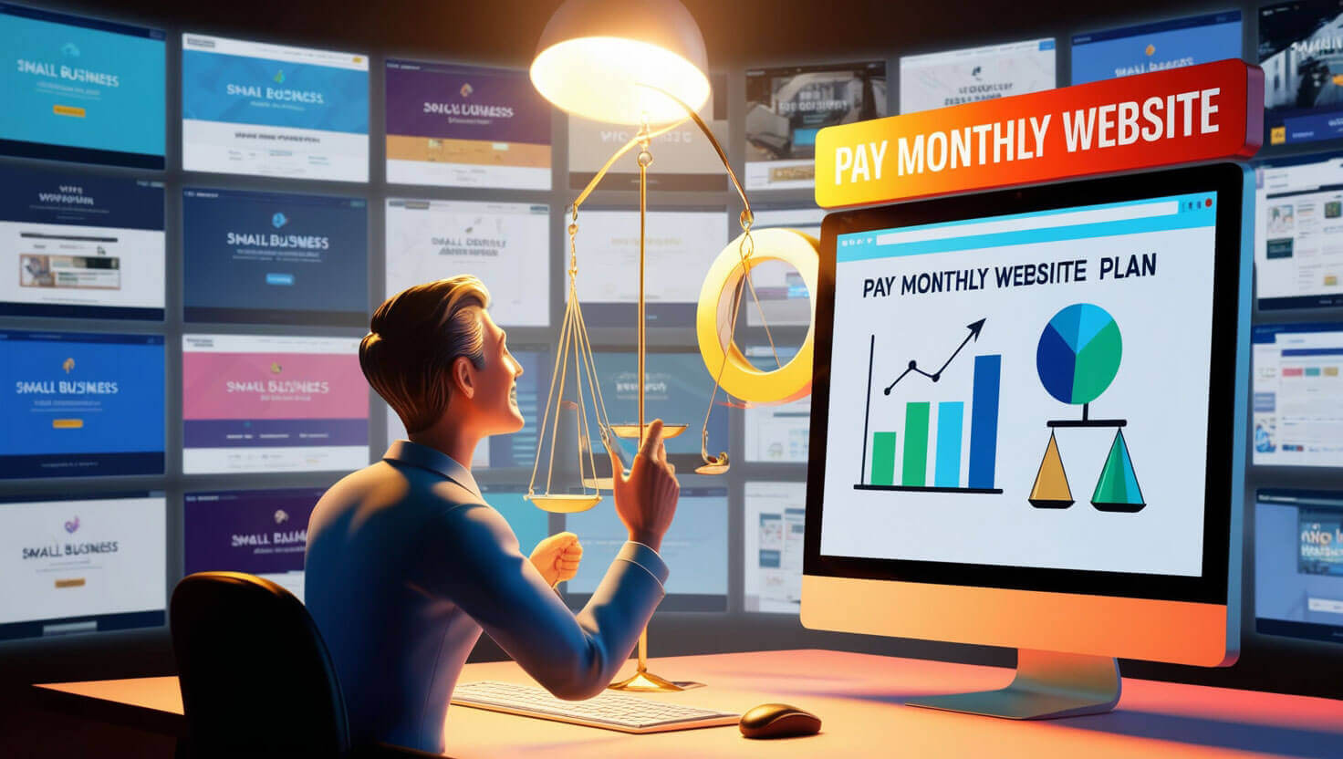 The Pros and Cons of Pay Monthly Websites for Small Businesses