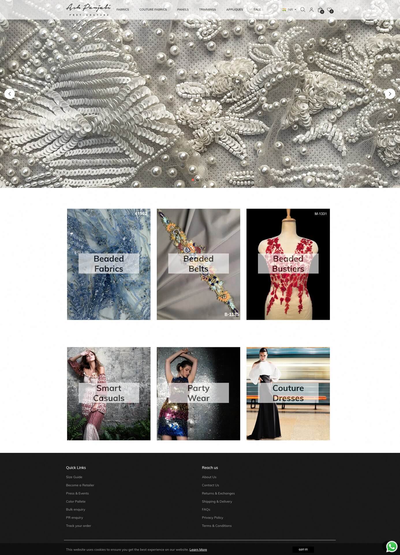 Ash Panjabi website homepage