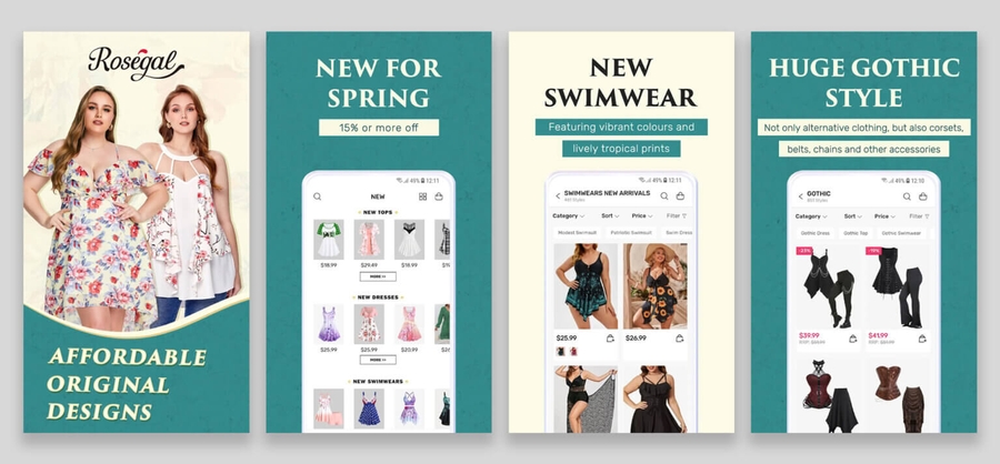 ROSEGAL - Best Mobile Apps Selling Clothes