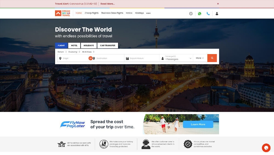 Dream-world-travel -Best Travel Company -Design Inspiration
