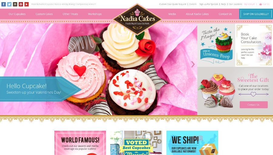 NADIA-CAKE - Cake Sites - Design Inspiration