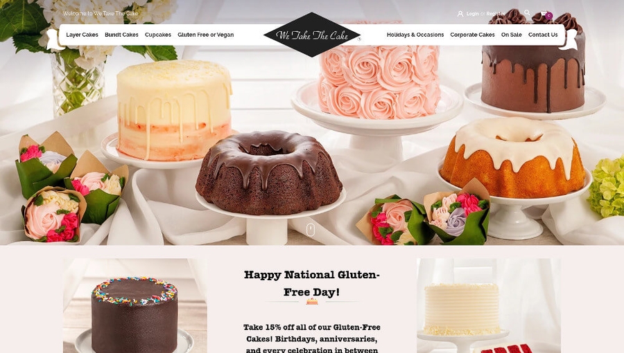 wetakethecake - Cake Sites - Design Inspiration