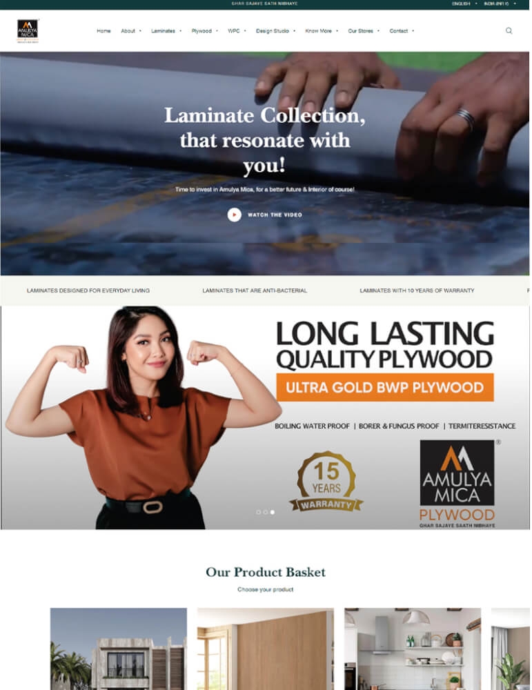 Design inspiration Companies selling Laminates Amulyamica
