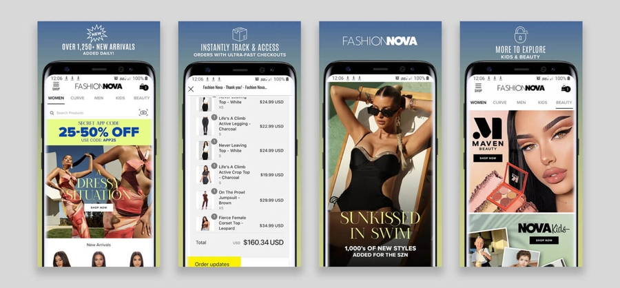 Fashion-Nova - Best Mobile Apps Selling Clothes