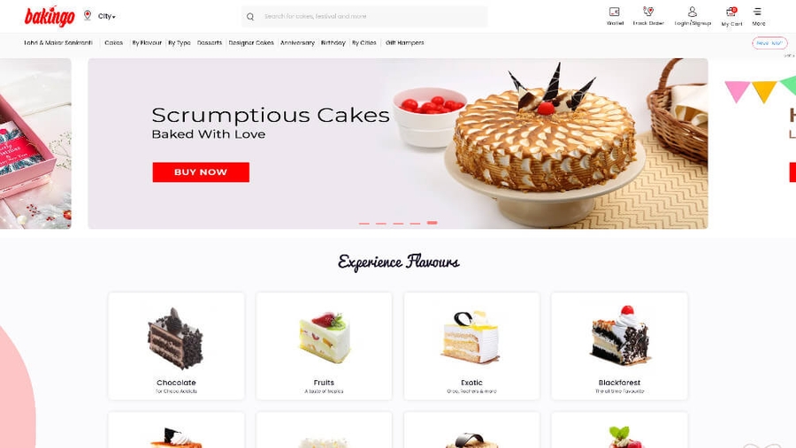 bakingo - Cake Sites - Design Inspiration