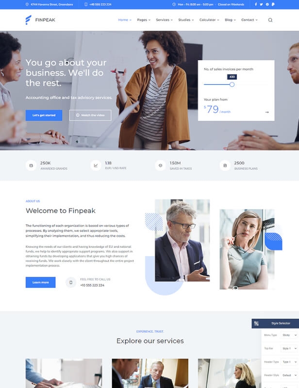 Business Finance Consulting Theme