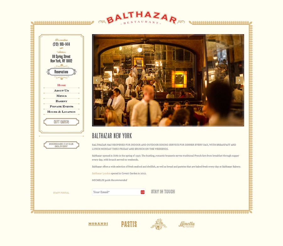 Balthazar Restaurant New York