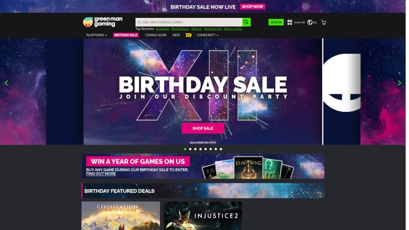 Green Man Gaming | Buy Games, Game Keys & Digital Games Today